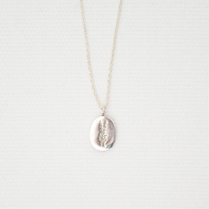 Lavender Engraved Necklace