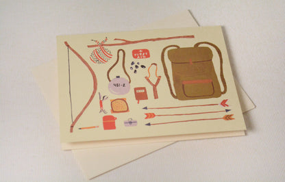 'Backpacking' Card