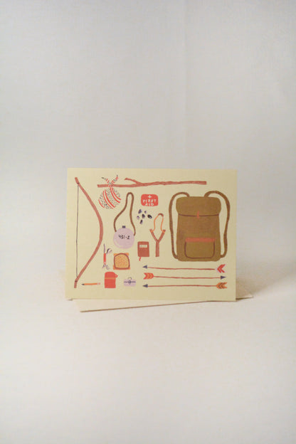 'Backpacking' Card