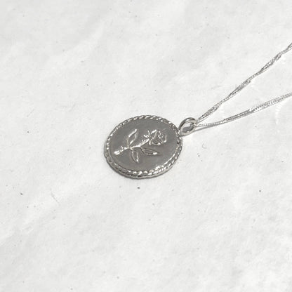 Rose Coin Necklace