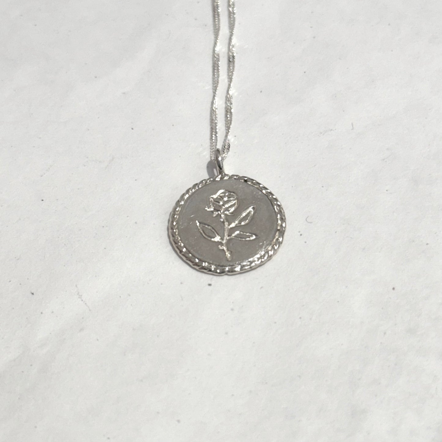 Rose Coin Necklace