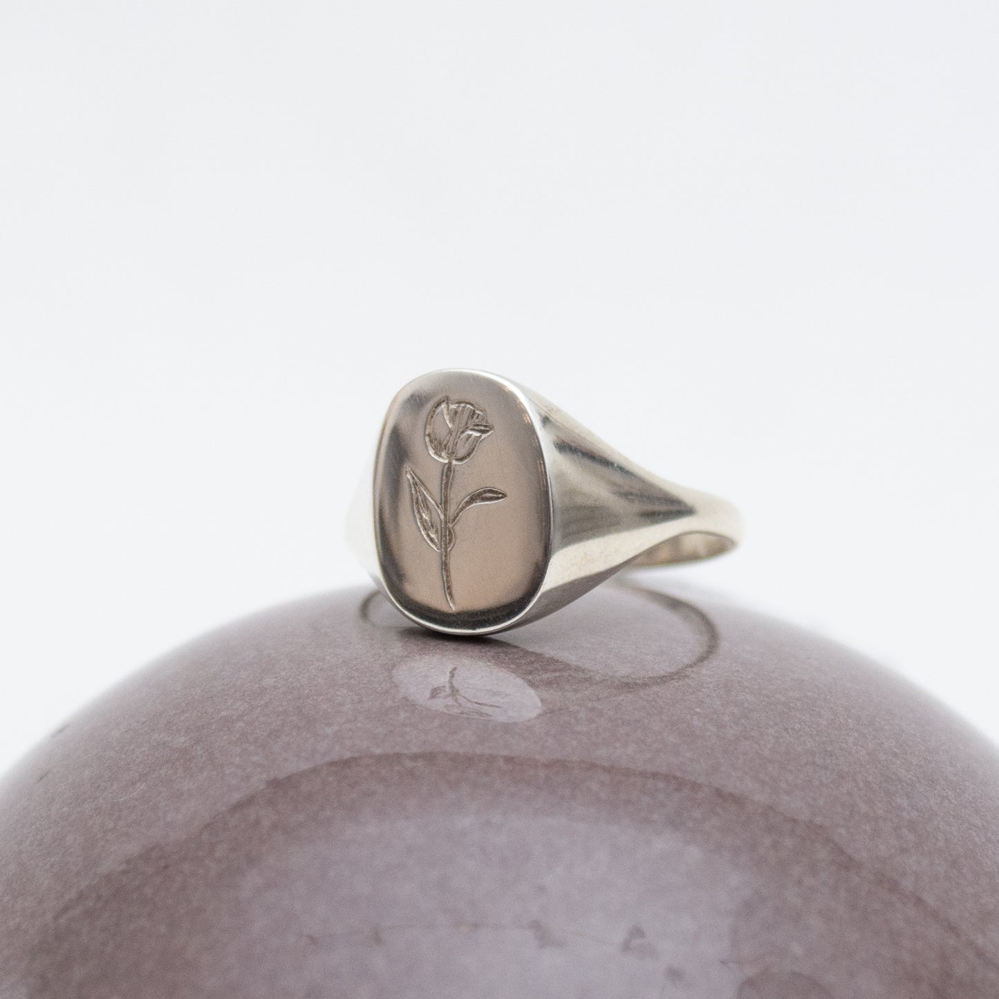 Tulip Signet Ring