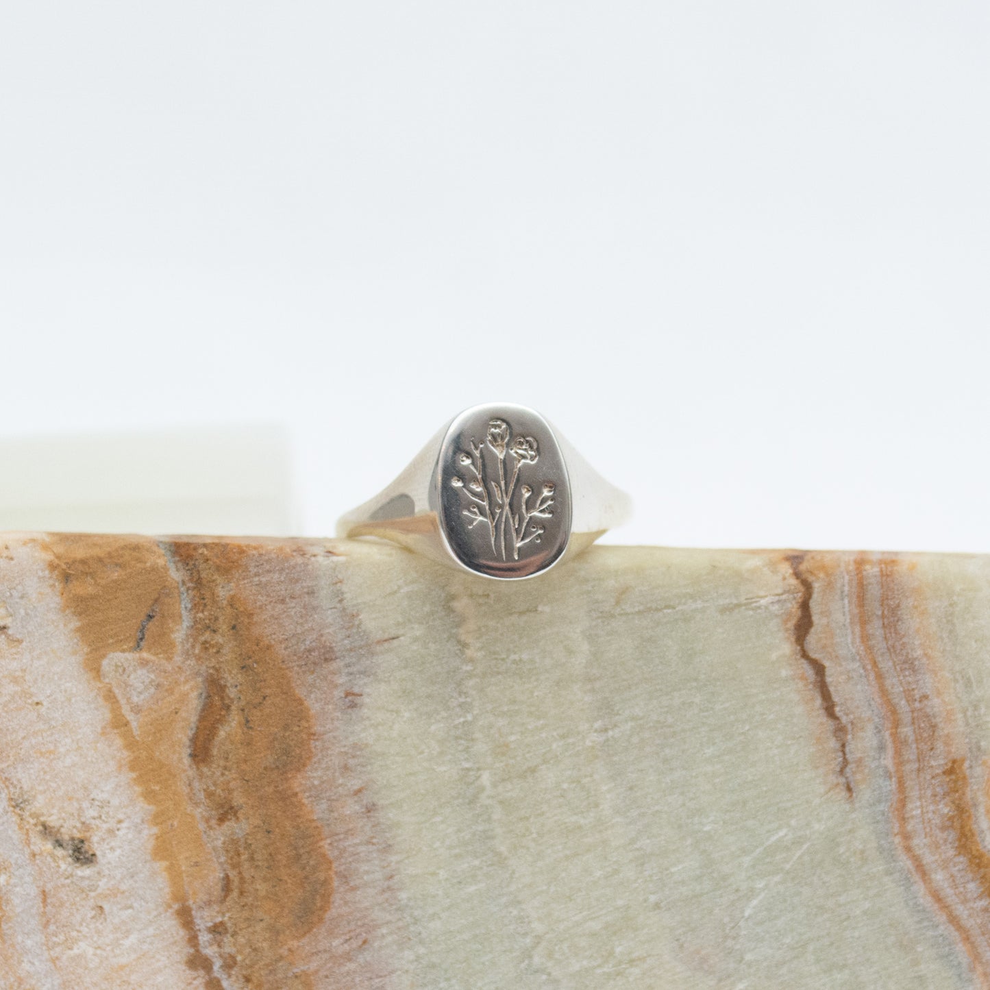 Wildflower Signet Ring