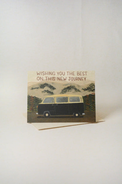 'Wishing You The Best on New Journey' Card